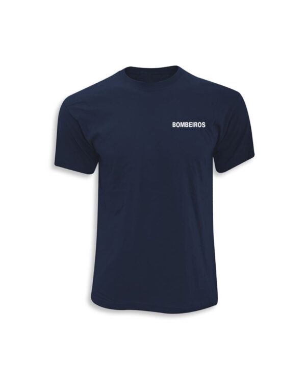 T-SHIRT UNISSEXO AZUL BOMBEIROS - Image 2