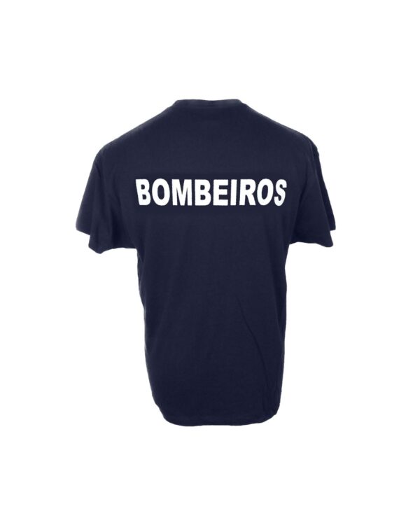 T-SHIRT UNISSEXO AZUL BOMBEIROS - Image 3