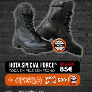 BOTA SPECIAL FORCE® TODA EM PELE SEM FECHO