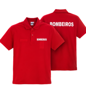 POLO BOMBEIROS ESTAMPADO MANGA CURTA P/ DIVISA C/ VELCRO