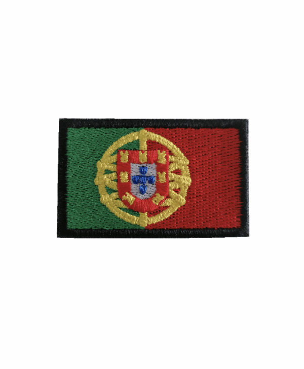 BANDEIRA DE PORTUGAL BORDADA 5x3,5CM