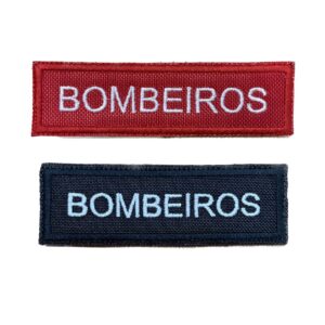 PLACA BORDADA "BOMBEIROS"