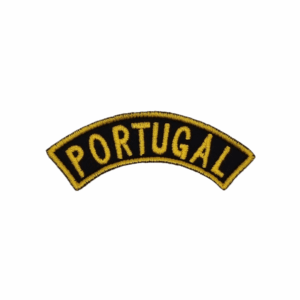 MEIA LUA PORTUGAL BORDADA DOURADA