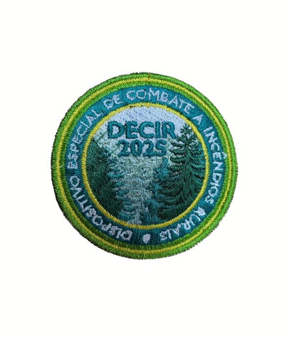 EMBLEMA DECIR 2025 BORDADO COM VELCRO