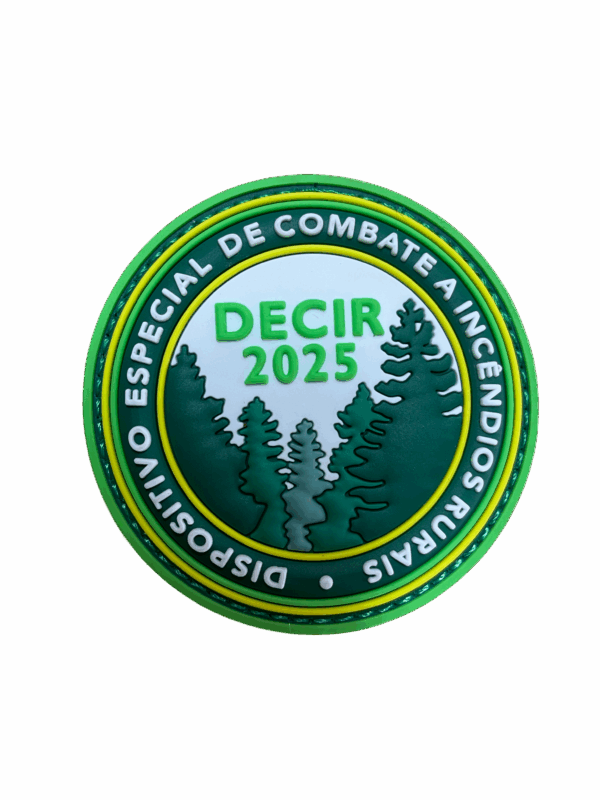 EMBLEMA DECIR 2025 PVC/ABORRACHADO C/ VELCRO