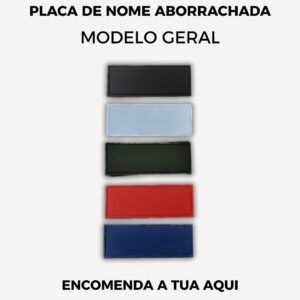 TIRA/PLACA DE NOME ABORRACHADA COM VELCRO