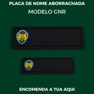 TIRA/PLACA DE NOME ABORRACHADA COM VELCRO | MODELO GNR