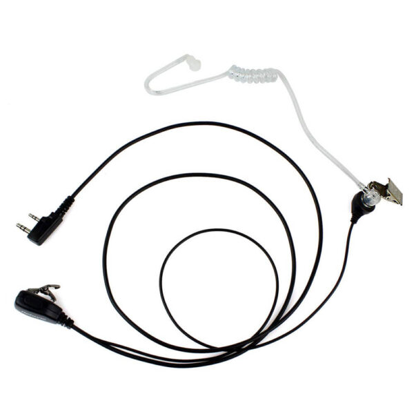AURICULAR TRANSPARENTE WALKIE TALKIE PTT MIC 2 PIN BAOFENG - Image 6