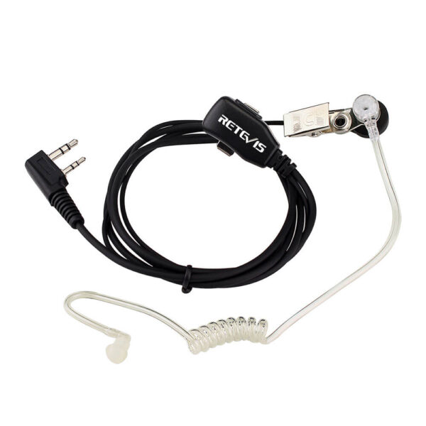 AURICULAR TRANSPARENTE WALKIE TALKIE PTT MIC 2 PIN BAOFENG - Image 4