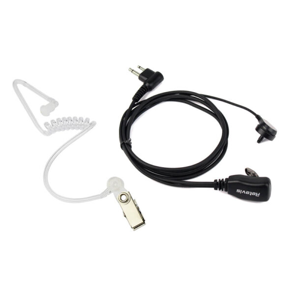 AURICULAR TRANSPARENTE WALKIE TALKIE PTT MIC 2 PIN MOTOROLA