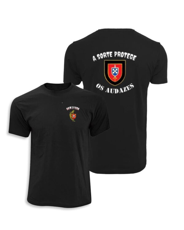 T-SHIRT PRETA COMANDOS