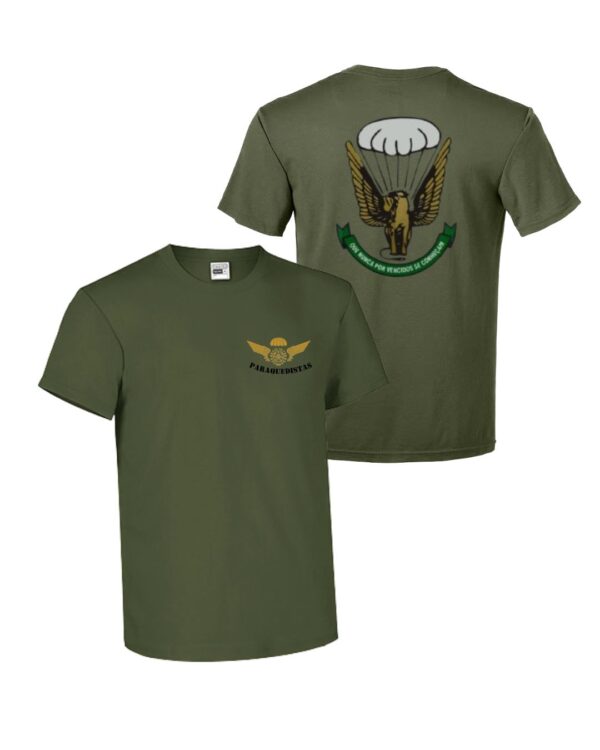 T-SHIRT VERDE PARAQUEDISTAS
