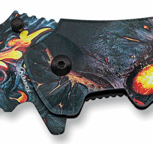 CANIVETE "SKULL ON FLAMES" ALBAINOX