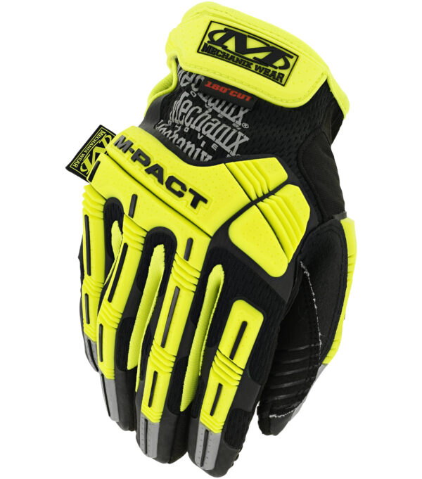 LUVAS HI-VIZ/ALTA VISIBILIDADE M-PACT ANTI-CORTE D5 MECHANIX WEAR