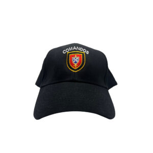 BONÉ PRETO COMANDOS BORDADO