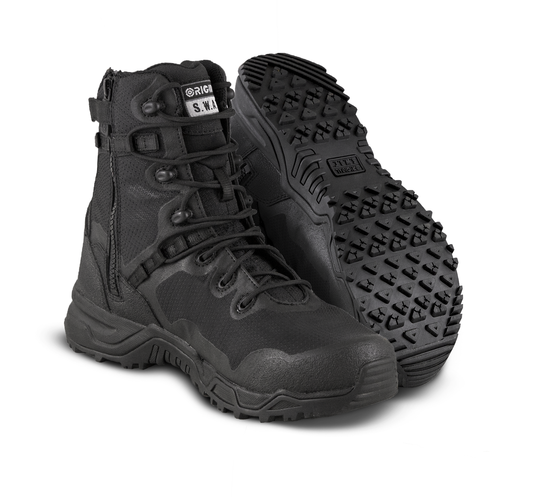 BOTA ALPHA FURY 8″ SZ/COM FECHO LATERAL PRETA ORIGINAL SWAT