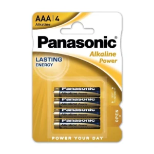 PILHAS ALCALINAS PANASONIC PACK 4  AAA LR03 - 1.5 V