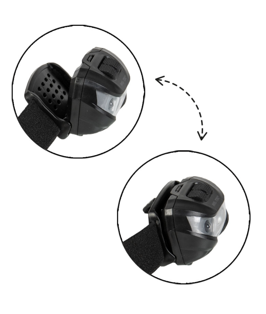 LANTERNA DE CABEÇA (CREE XPE) PRETO MIL-TEC® - Image 2