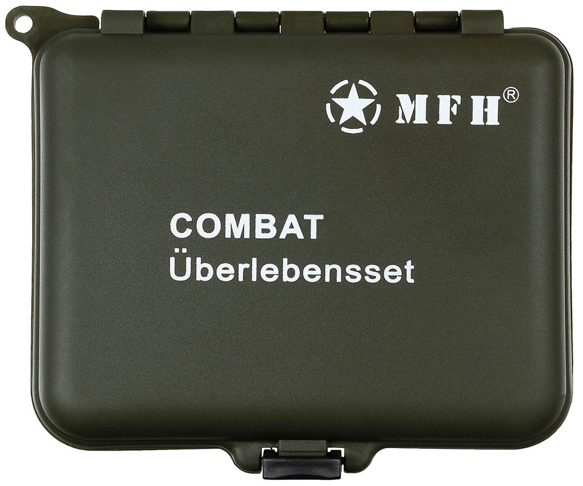 KIT SOBREVIVÊNCIA CAIXA VERDE COM ESPELHO MFH - Image 2