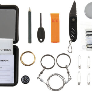 KIT SOBREVIVÊNCIA CAIXA VERDE COM ESPELHO MFH